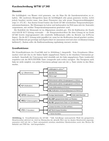 Kurzbeschreibung WTW LF 340 - LUIW