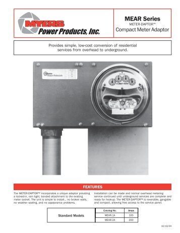 mear series - Myers Power Products, Inc.