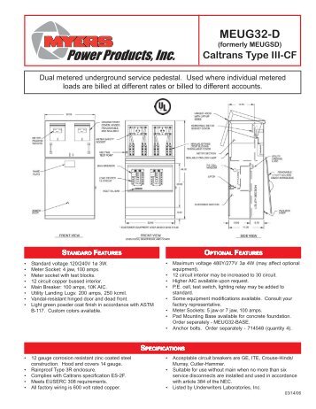 MEUG32-D - Myers Power Products, Inc.