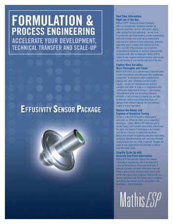 Download Brochure: ESP Engineering Formulation - EXPERTA