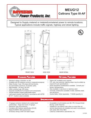 MEUG12 - Myers Power Products, Inc.
