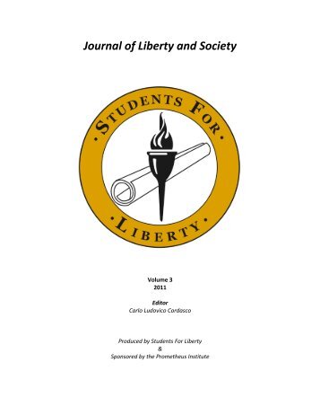 Journal of Liberty and Society - Students For Liberty