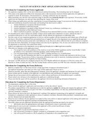 Application form - University of Manitoba