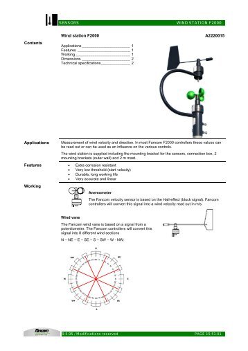 Wind station F2000 A2220015 Contents ... - Farmi Tilatech Oy