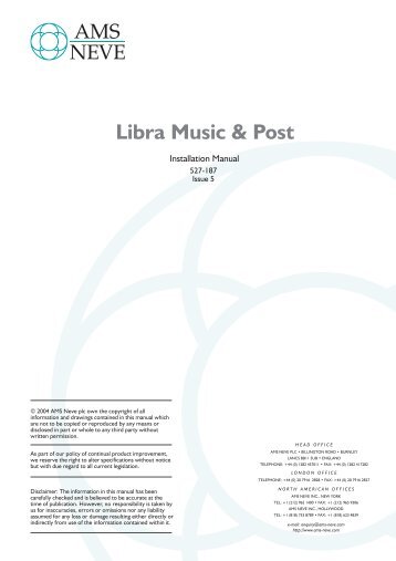 Libra Music & Post - Ams-neve.info