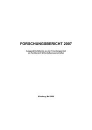 FORSCHUNGSBERICHT 2007 - am  Fachbereich ...