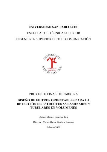 DiseÃ±o de filtros orientables para la detecciÃ³n de estructuras ...