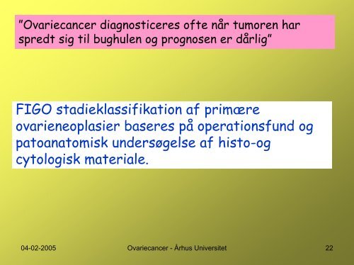 Ovariecancer (Neoplasma malignum ovarii)