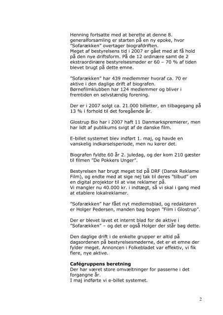 Referat fra generalforsamlingen i 2008 - Glostrup Bio