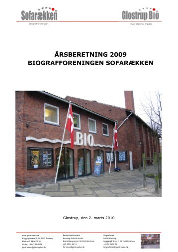 ÃRSBERETNING 2009 BIOGRAFFORENINGEN ... - Glostrup Bio
