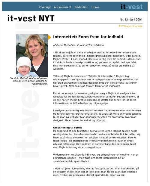 it-vest NYT - nr. 13 juni 2004