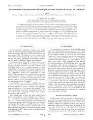 Adsorbate-induced reconstruction and overlayer structures of sulfur ...