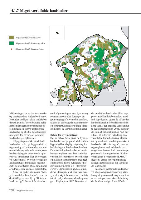 Regionplan 2001 for Frederiksborg Amt - Naturstyrelsen