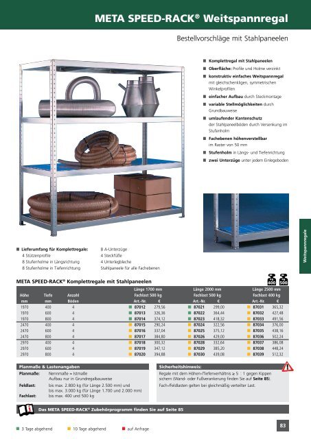 Meta Weitspannregale 2012.pdf - WIRTH