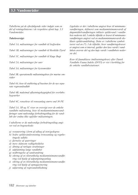 Regionplan 2001 for Roskilde Amt Retningslinier - Naturstyrelsen