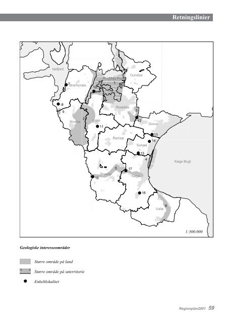 Regionplan 2001 for Roskilde Amt Retningslinier - Naturstyrelsen