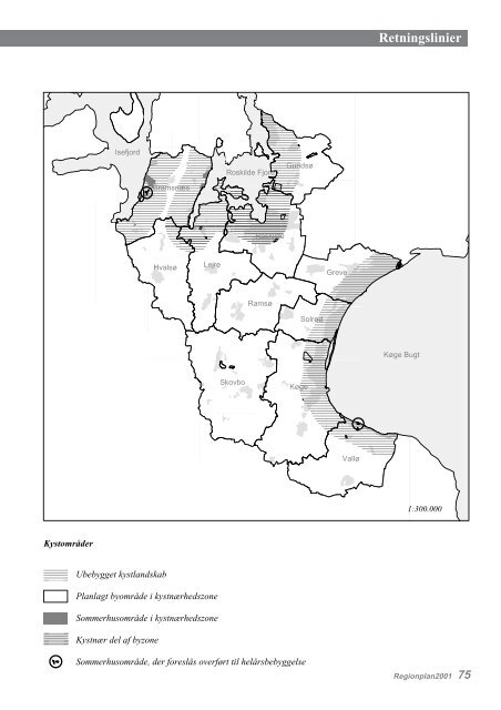 Regionplan 2001 for Roskilde Amt Retningslinier - Naturstyrelsen