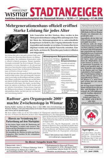 PDF: 3,5 MB - Hansestadt Wismar