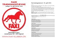 TrÊningsstÊvne Faxi 2013_Program Gaman 2006 - Faxi-klubben