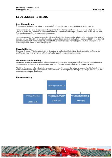 Ãrsrapport 2011 - Silkeborg IF fodbold