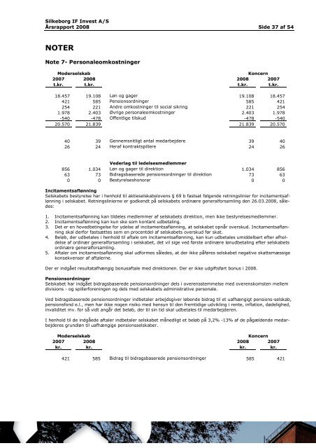 Ãrsrapport 2008 - Silkeborg IF fodbold