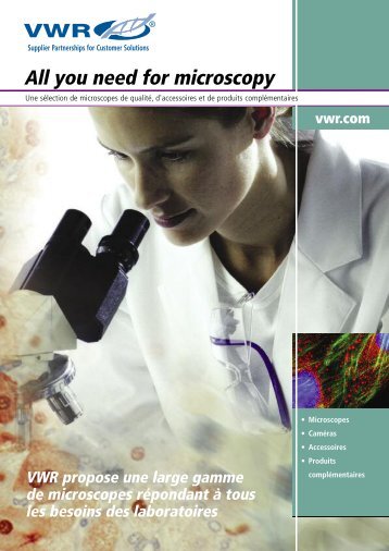 Brochure: All you need for Microscopy - Vwr-cmd.com