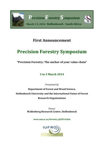 Precision Forestry Symposium - Forestry South Africa