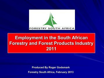 Employment in the South African Forestry and Forest Products ...