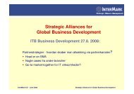 Strategic Alliances for Global Business Development