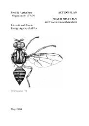 Action Plan Peach Fruit Fly Bactrocera zonata - Nuclear Sciences ...