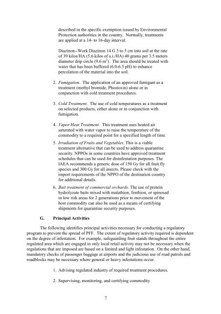 Action Plan Peach Fruit Fly Bactrocera zonata - Nuclear Sciences ...