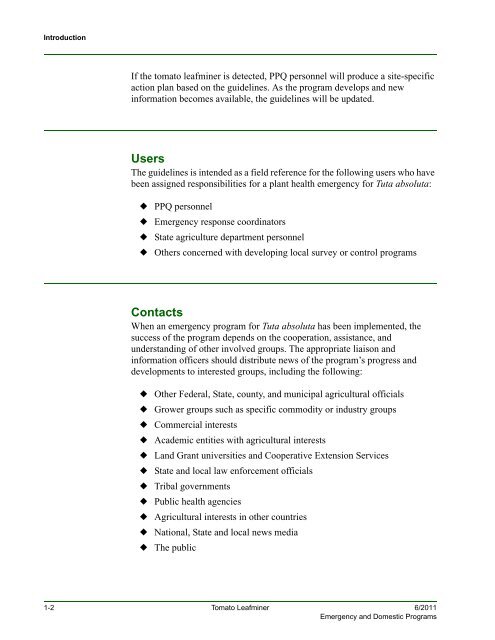 1 - Phytosanitary Resources