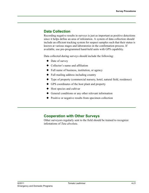 1 - Phytosanitary Resources