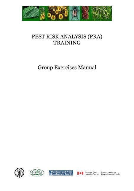 PEST RISK ANALYSIS (PRA) TRAINING Group Exercises Manual