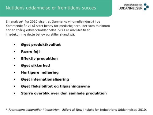 VindmÃ¸lleoperatÃ¸ruddannelsen (VOU) - Industriens Uddannelser