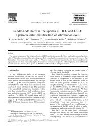 Saddle-node states in the spectra of HCO and DCO: a periodic orbit ...