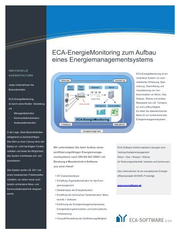 ECA-EnergieMonitoring zum Aufbau eines ... - ECA-Software GmbH