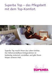Superba Top – das Pflegebett mit dem Top-Komfort. - superba.ch
