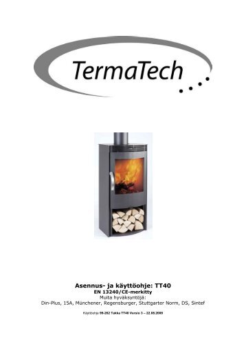 Asennus- ja käyttöohje: TT40 - TermaTech