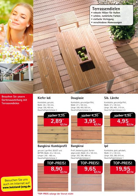 Frühjahrs-Beilage "Bestes aus Holz für Haus und Garten"