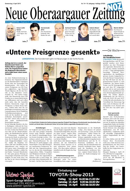 «Untere Preisgrenze gesenkt» - Aktuelle Ausgabe