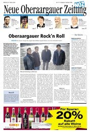 Oberaargauer Rock'n Roll - Aktuelle Ausgabe