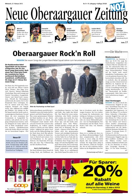 Oberaargauer Rock'n Roll - Aktuelle Ausgabe