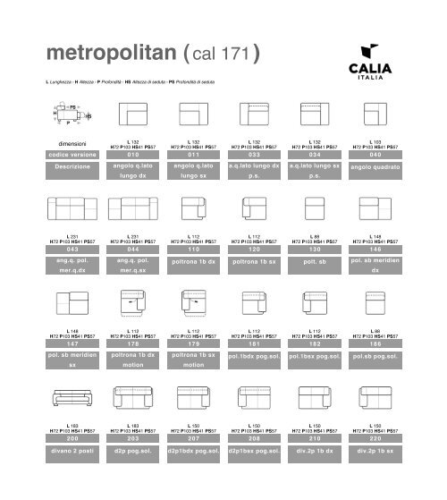 Metropolitan (cal 171) - Calia Italia