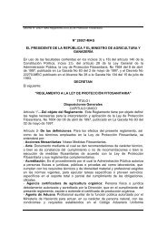 D-26921 Reglamento a la Ley de ProtecciÃ³n Fitosanitaria - Servicio ...