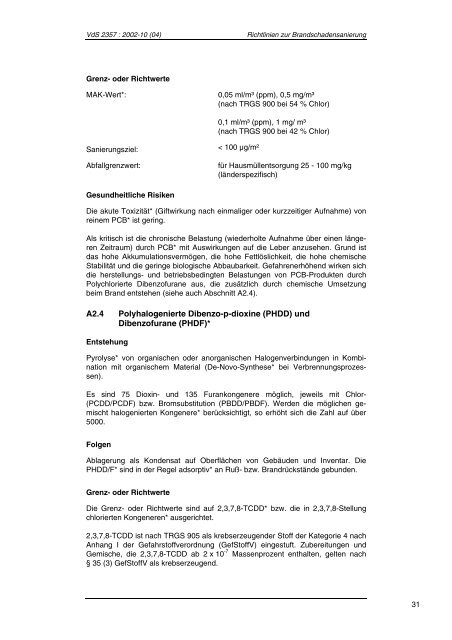 Richtlinien zur Brandschadensanierung - Ralf Liesner Bautrocknung ...