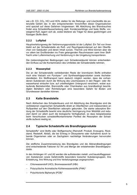 Richtlinien zur Brandschadensanierung - Ralf Liesner Bautrocknung ...