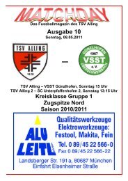 Ausgabe 10 - TSV Alling eV