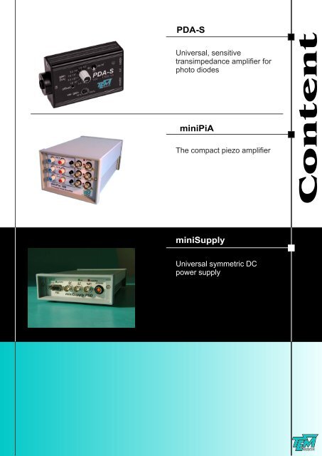 Product Catalog TEM