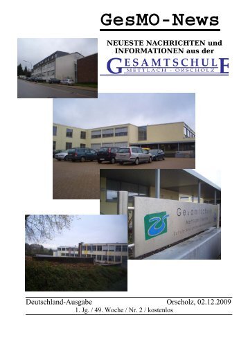 Download Ausgabe 2 - Gesamtschule Orscholz